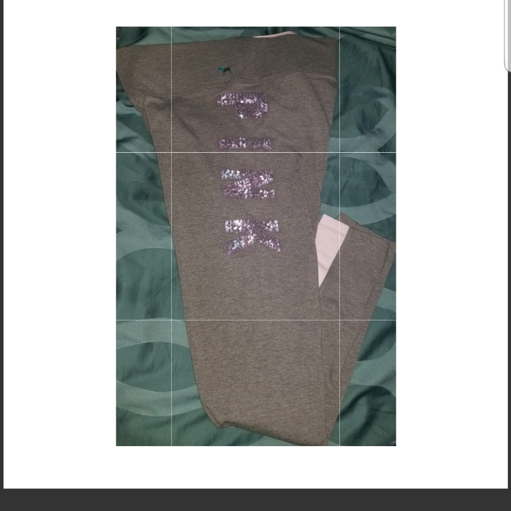 Pink, White and Grey Victoria Secret Leggings
